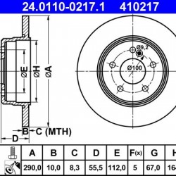24.0110-0217.1 2104230612 ΔΙΣΚΟΠΛΑΚΕΣ ΟΠ. 290mm