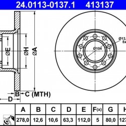24.0113-0137.1 1234200072 ΔΙΣΚΟΠΛΑΚΕΣ ΕΜΠ. 278mm