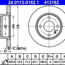 24.0113-0182.1 6U0615301 ΔΙΣΚΟΠΛΑΚΕΣ ΕΜΠ. 236mm