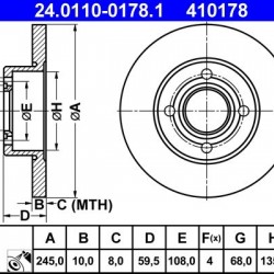 24.0110-0178.1 443615601 ΔΙΣΚΟΠΛΑΚΕΣ ΟΠ. 245mm