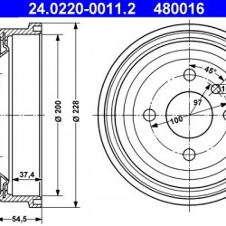 24.0220-0011.2 568058 ΤΑΜΠΟΥΡΑ 200mm