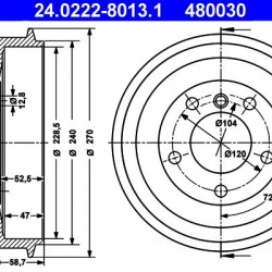 24.0222-8013.1 34211159486 ΤΑΜΠΟΥΡΑ 229mm