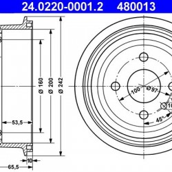 24.0220-0001.2 568057 ΤΑΜΠΟΥΡΑ 200mm