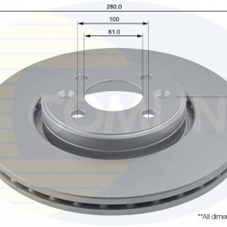 ADC1517V 7701205086 ΔΙΣΚΟΠΛΑΚΕΣ ΕΜΠΡ. 280mm