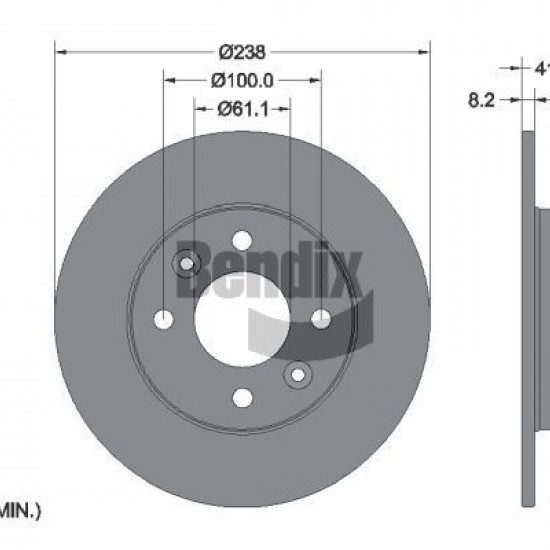 561257B 7701716947 ΔΙΣΚΟΠΛΑΚΕΣ ΕΜΠΡ. 238mm