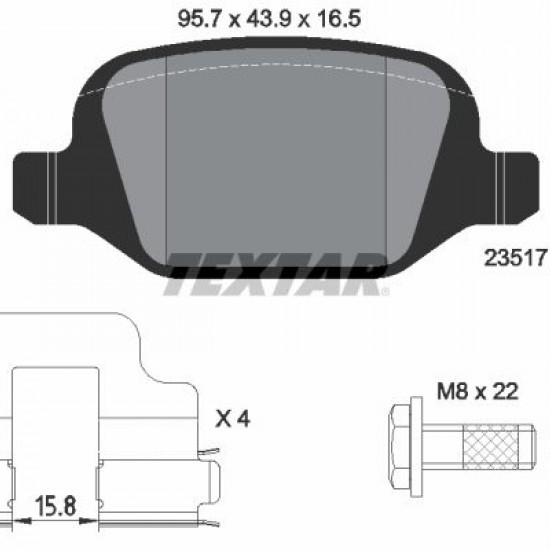 WP9181 77363341 ΤΑΚΑΚΙΑ ΟΠΙΣΘ.