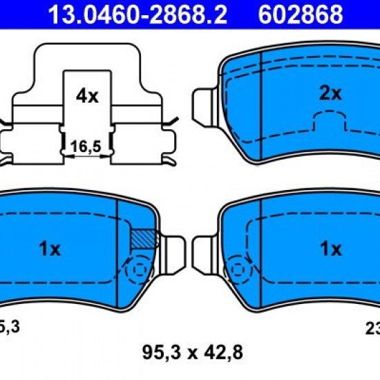 13.0460-2868.2 1605086 ΤΑΚΑΚΙΑ ΟΠΙΣΘ.