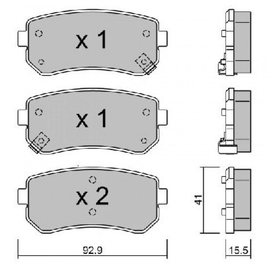 MP3706 583021HA00 ΤΑΚΑΚΙΑ ΟΠΙΣΘ.