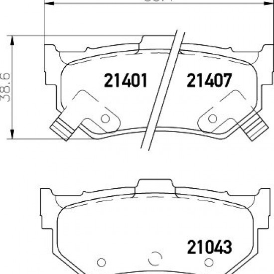 MP2285 5580064810 ΤΑΚΑΚΙΑ ΟΠΙΣΘ.