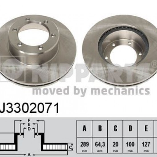 J3302071 4351235110 ΔΙΣΚΟΠΛΑΚΕΣ ΕΜΠ.289mm
