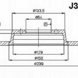 J3301000 40206M7900 ΔΙΣΚΟΠΛΑΚΕΣ ΕΜΠ.239mm