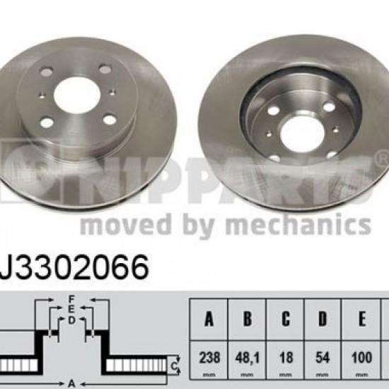J3302066 4351212250 ΔΙΣΚΟΠΛΑΚΕΣ ΕΜΠ.238mm