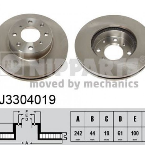 J3304019 45251SB2780 ΔΙΣΚΟΠΛΑΚΕΣ ΕΜΠ.242mm