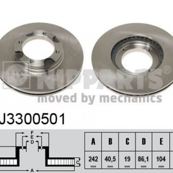 J3300501 5171221A00 ΔΙΣΚΟΠΛΑΚΕΣ ΕΜΠ.242mm