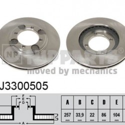J3300505 5171228300 ΔΙΣΚΟΠΛΑΚΕΣ ΕΜΠ.257mm