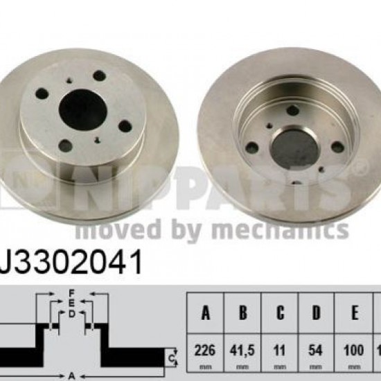 J3302041 4351210060 ΔΙΣΚΟΠΛΑΚΕΣ ΕΜΠ.226mm