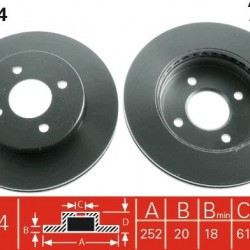 VD2081 402062N301 ΔΙΣΚΟΠΛΑΚΕΣ ΕΜΠ.252mm