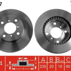 DF4117 5531161G00 ΔΙΣΚΟΠΛΑΚΕΣ ΕΜΠ.235mm