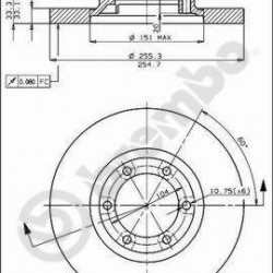 MB082465 MB082465 ΔΙΣΚΟΠΛΑΚΕΣ ΕΜΠ.255mm