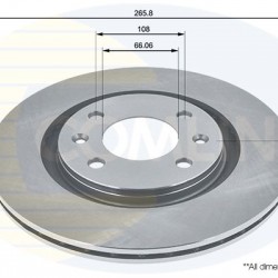 ADC1504V 424697 ΔΙΣΚΟΠΛΑΚΕΣ ΕΜΠΡ. 266mm