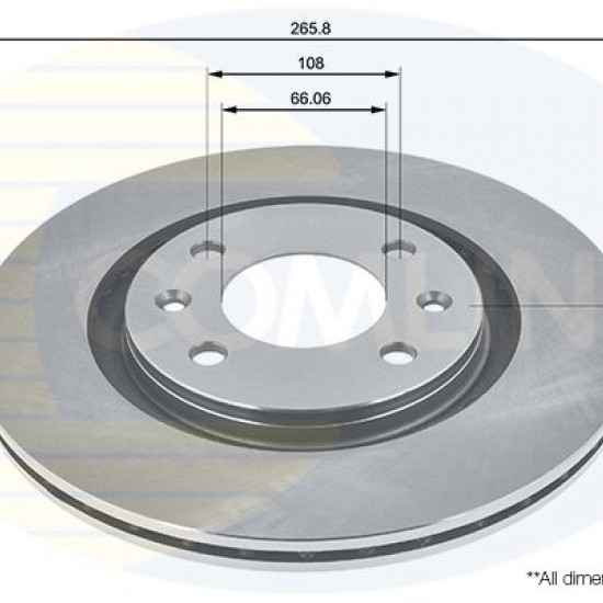 ADC1504V 424697 ΔΙΣΚΟΠΛΑΚΕΣ ΕΜΠΡ. 266mm