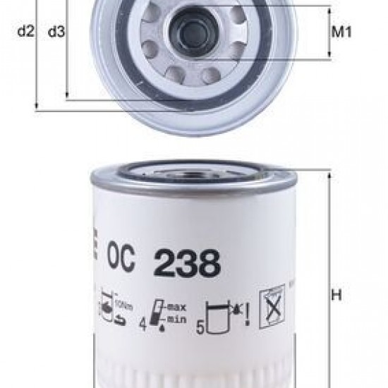OC 238 EBC10303 ΦΙΛΤΡΟ ΛΑΔΙΟΥ