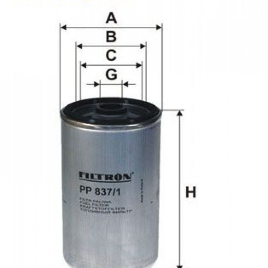 WDK725*PP837/1*51125030040  ΦΙΛΤΡΟ  ΠΕΤΡΕΛΑΙΟΥ ΣΕΙΡΑ 2 ΒΙΔΩΤΟ