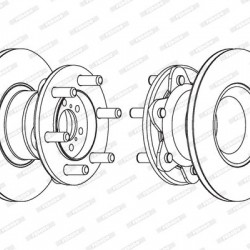 1904531 ΔΙΣΚΟΠΛΑΚΑ IVECO DAYLI I 280X142X16 ΕΜΠΡ.++
